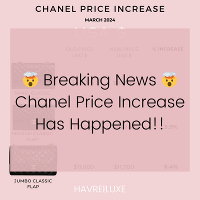 Breaking News: Another Chanel Price Increase!