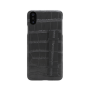 iPhone XS Max Croc Case With Stand - Havre de Luxe